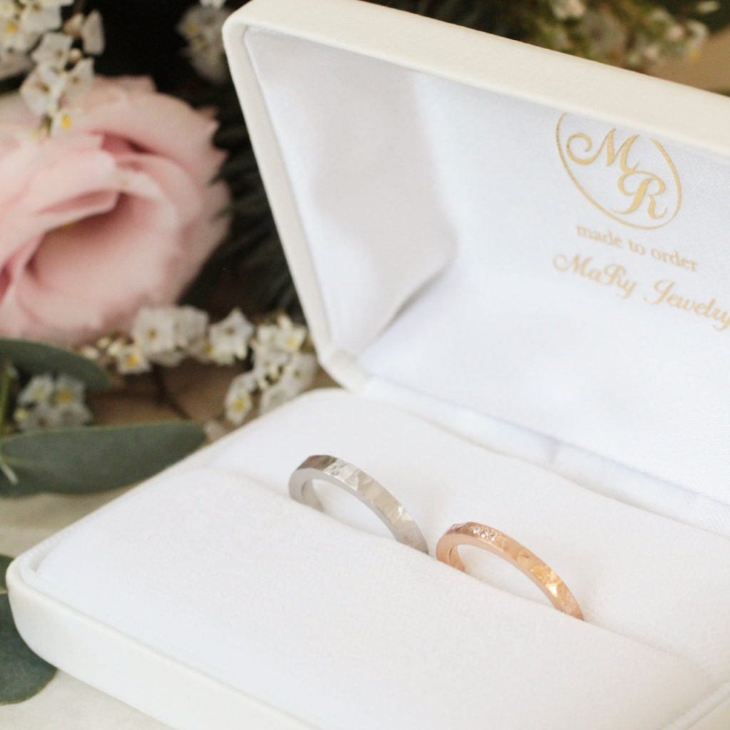 マリージュエリーの結婚指輪　長野県軽井沢ジュエリーのオーダーメイドのアトリエ　