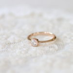 マリジュエリーのピンクゴールドの婚約指輪
